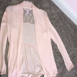 Pink cardigan